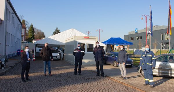 Deutsch-französisches Corona-Testzentrum mit der LEG Service